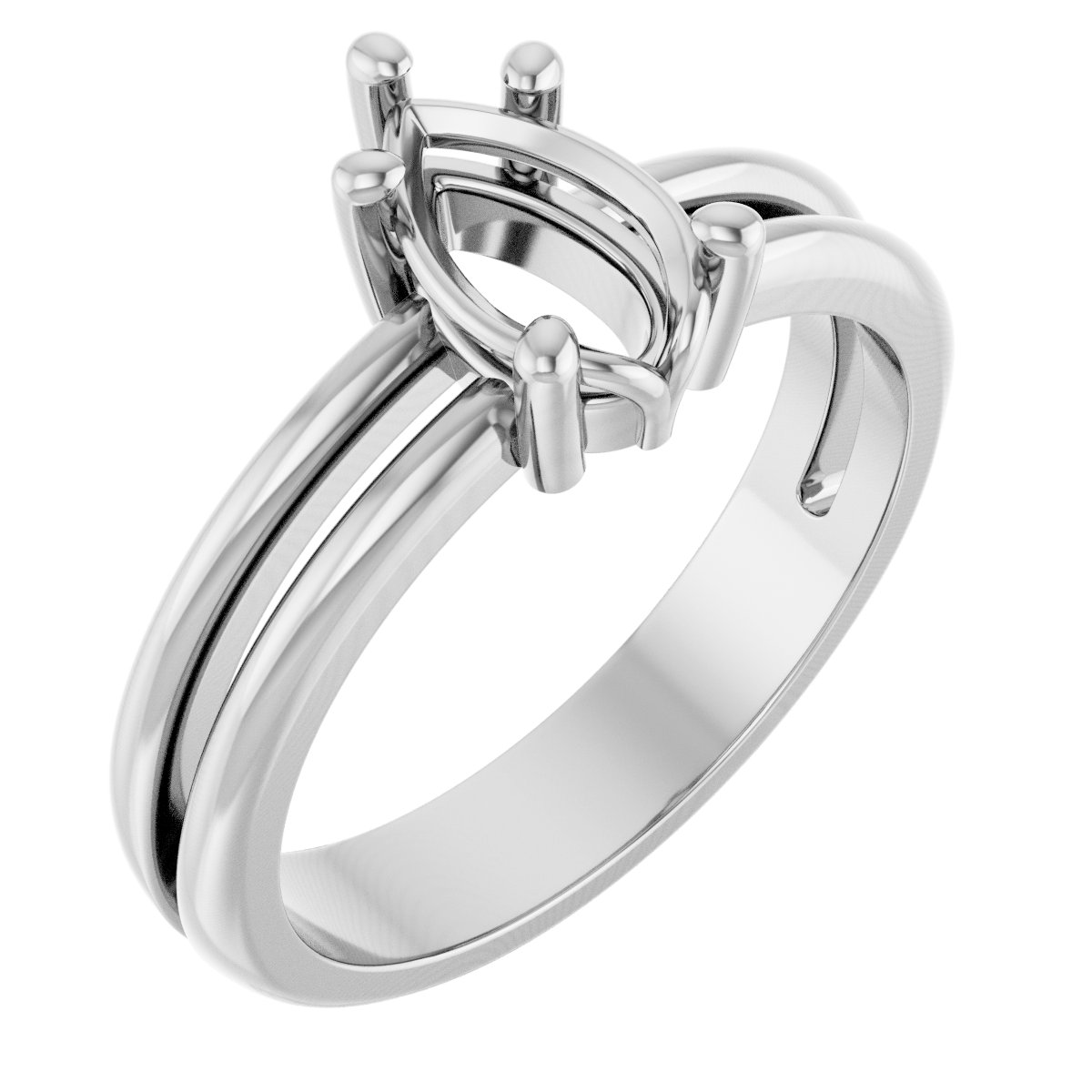 Sculptural Solitaire Ring