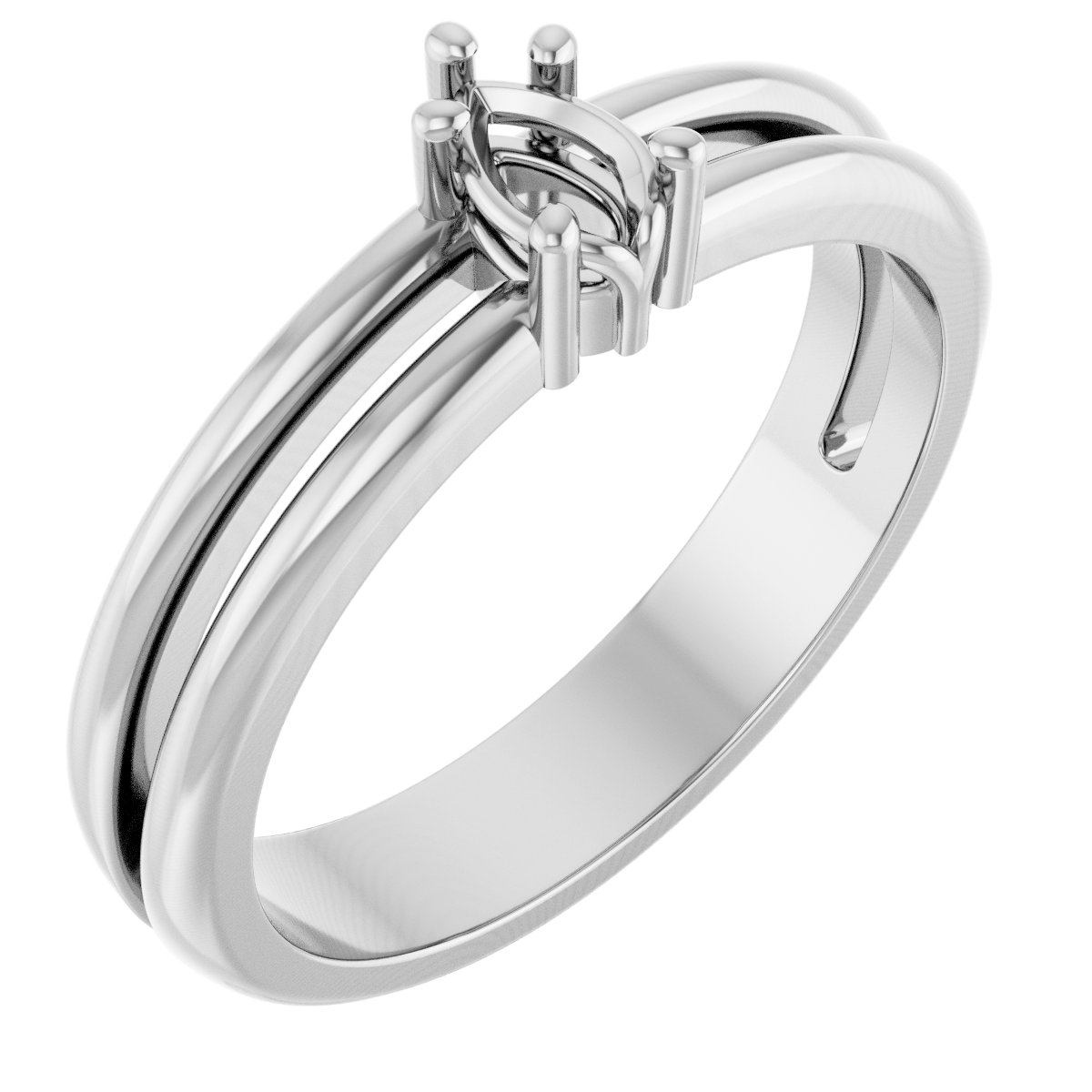 Sculptural Solitaire Ring