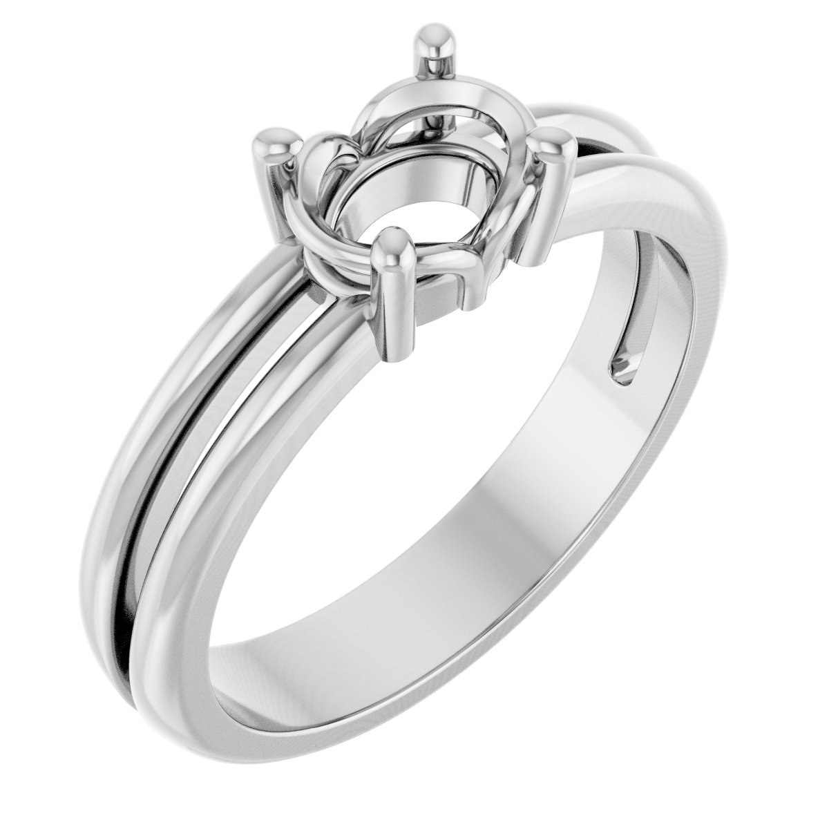 Sculptural Solitaire Ring