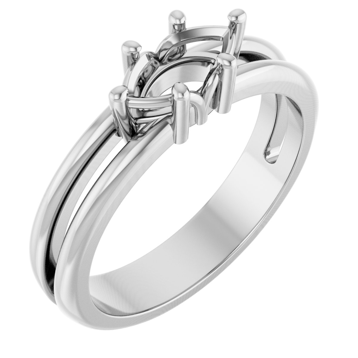 Sculptural Solitaire Ring