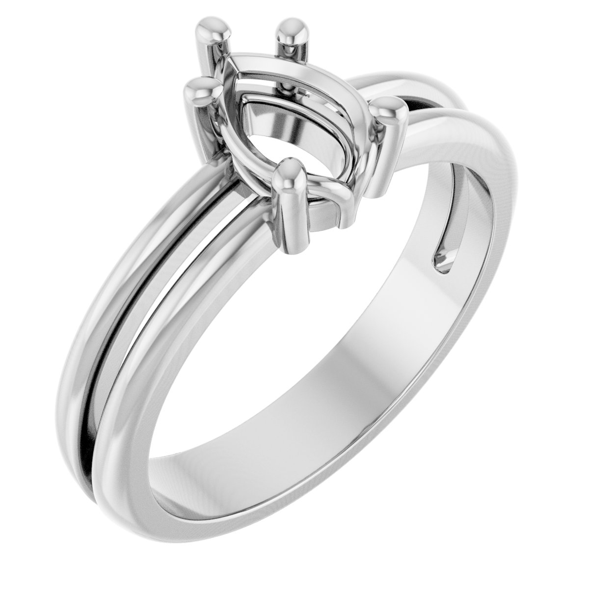 Sculptural Solitaire Ring