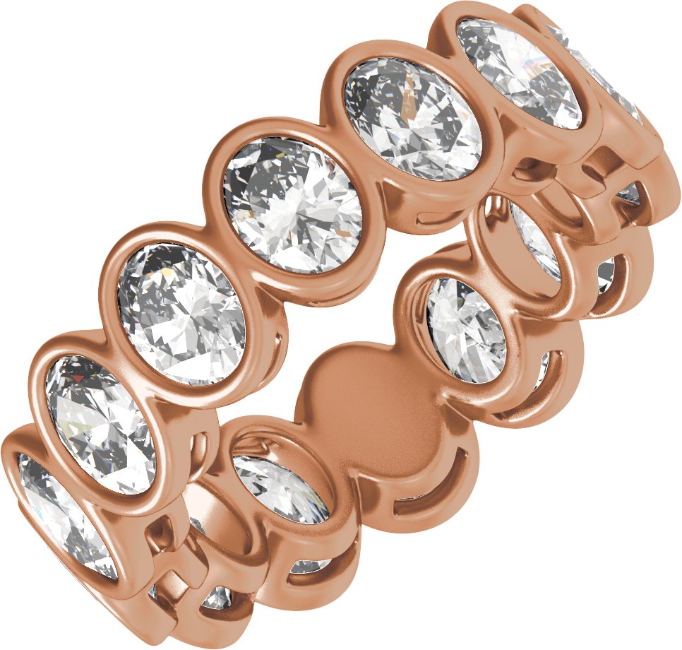 Bezel-Set  Low Profile Eternity Band