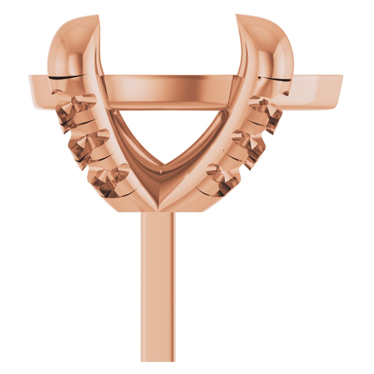 Round 4-Prong Accented Peg Setting