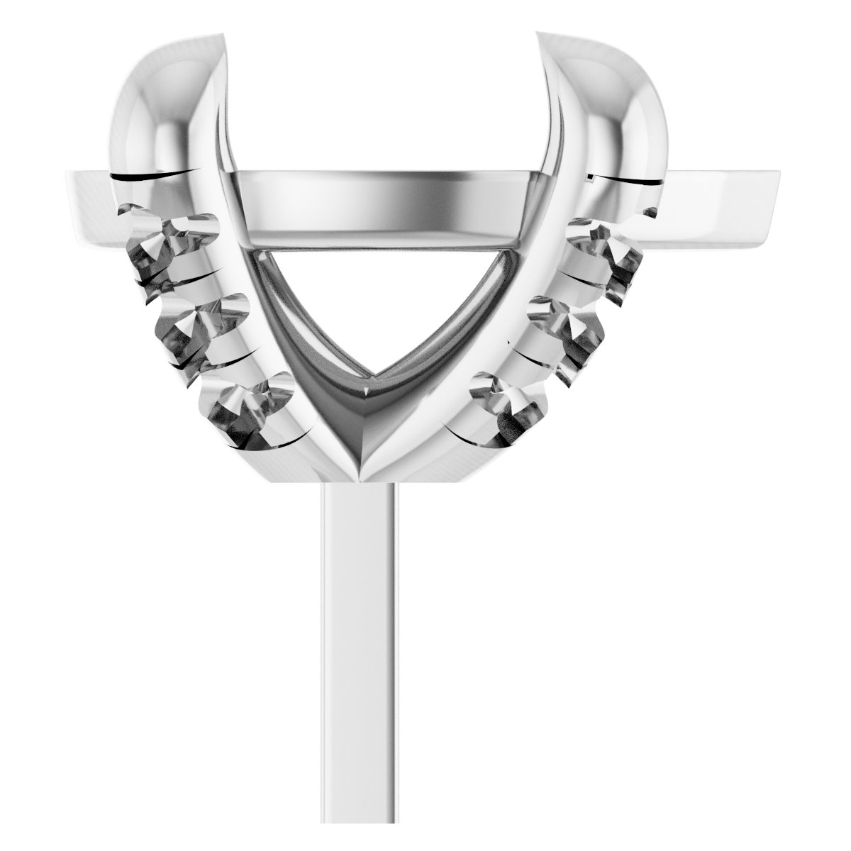 Round 4-Prong Accented Peg Setting