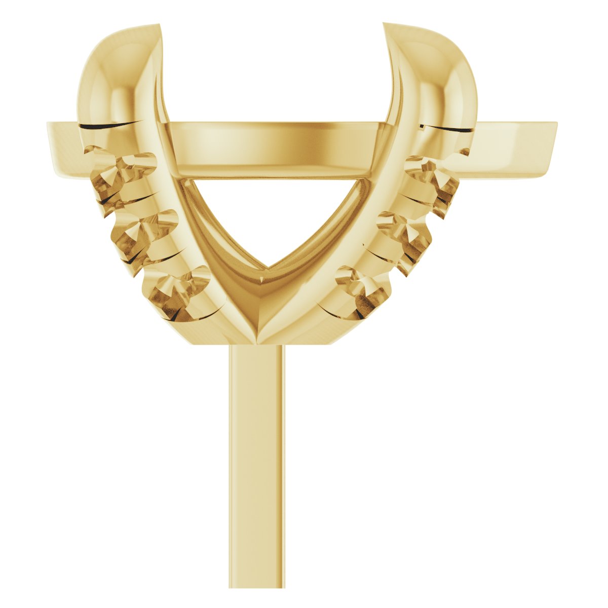 Round 4-Prong Accented Peg Setting