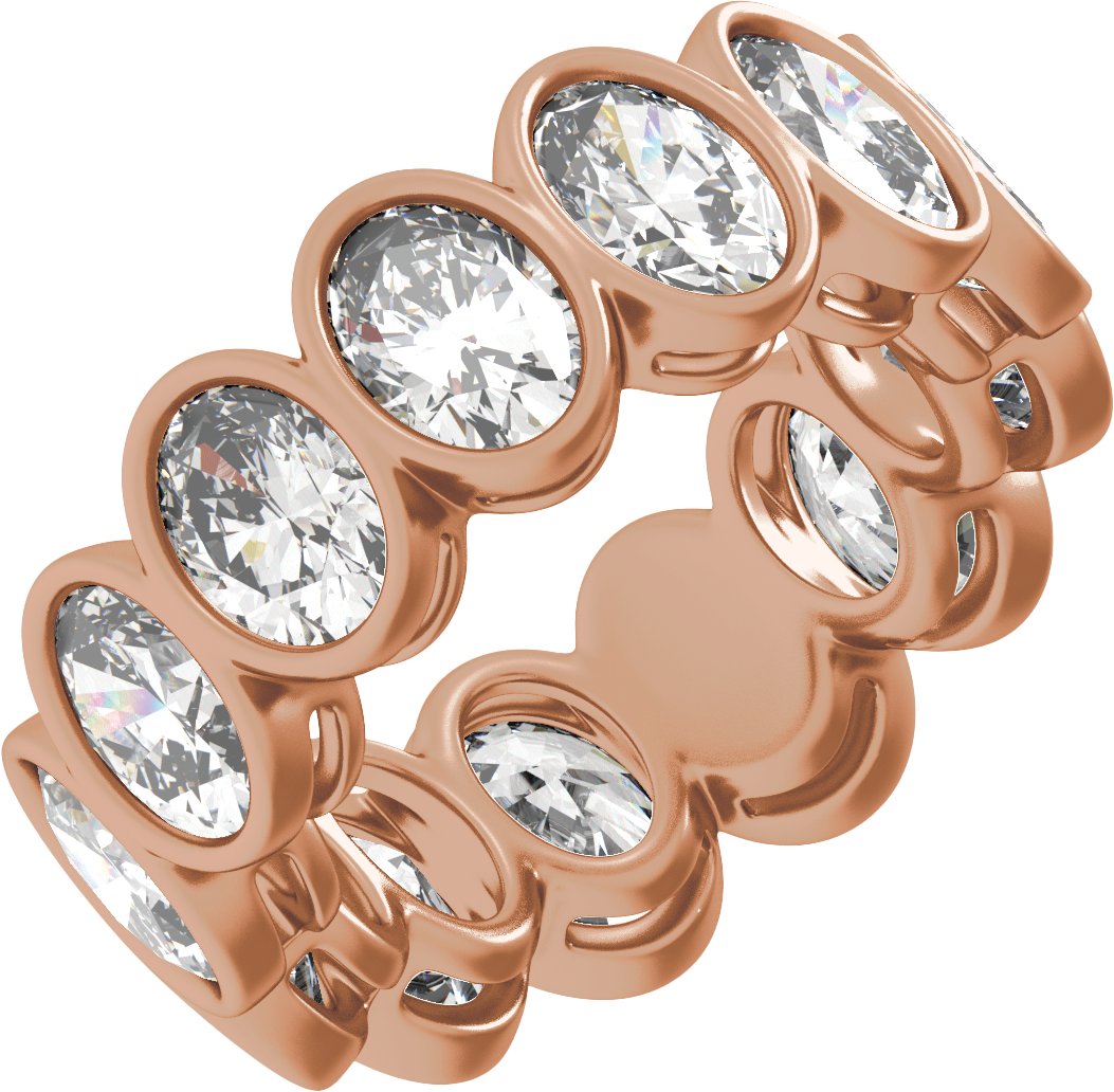Bezel-Set  Low Profile Eternity Band
