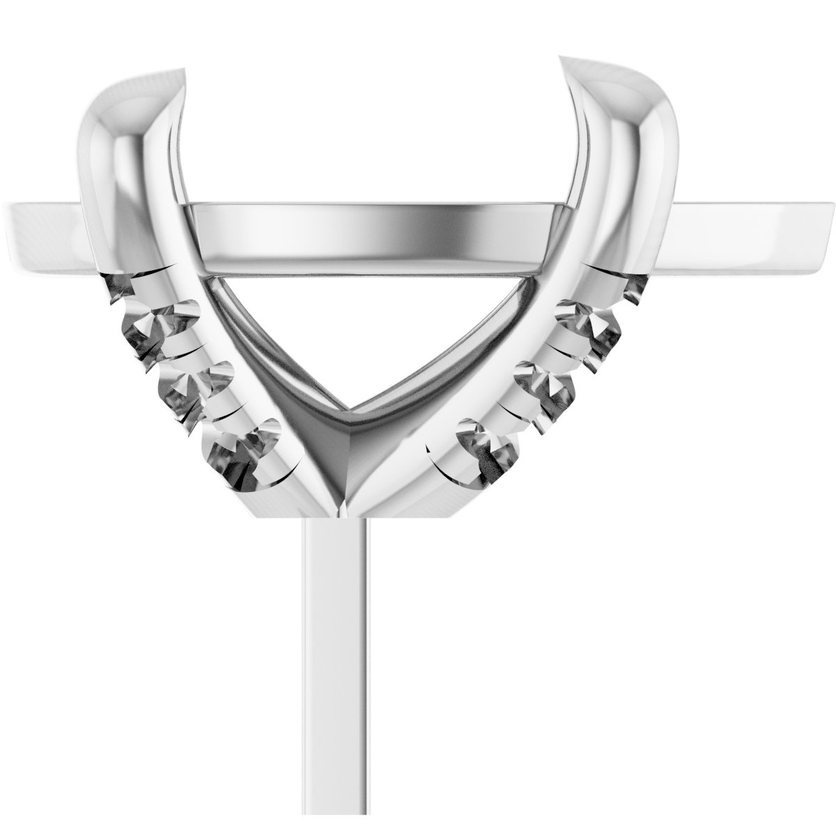 Round 4-Prong Accented Peg Setting