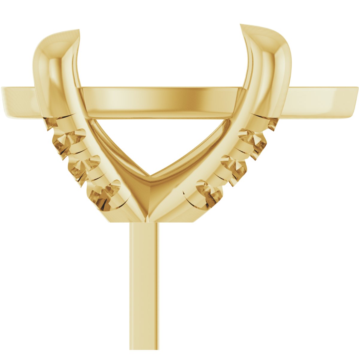 Round 4-Prong Accented Peg Setting