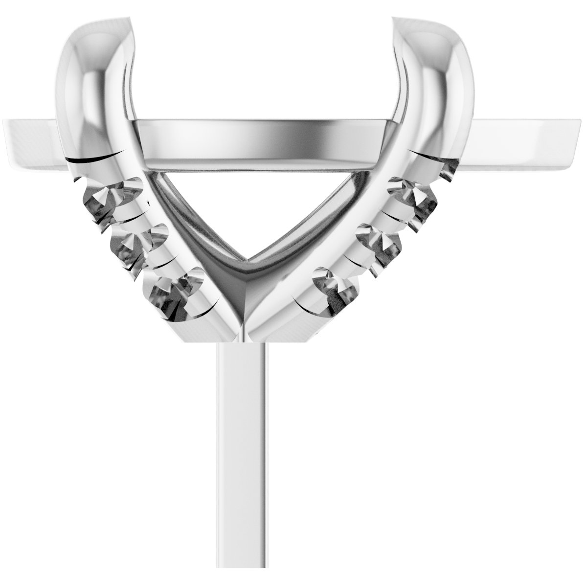 Round 4-Prong Accented Peg Setting
