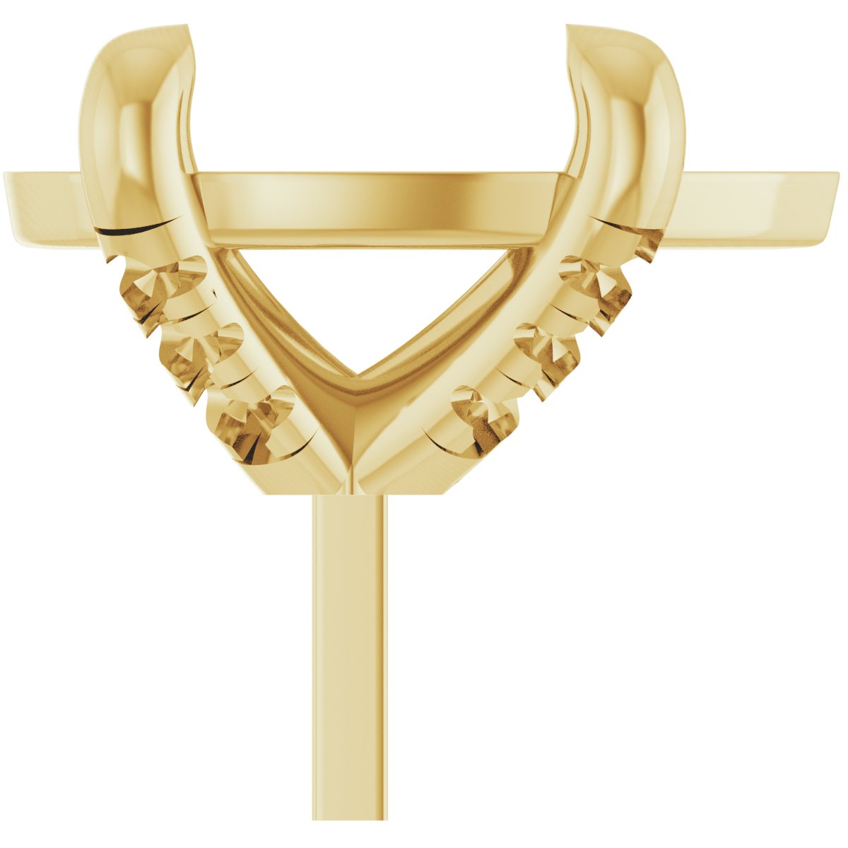 Round 4-Prong Accented Peg Setting