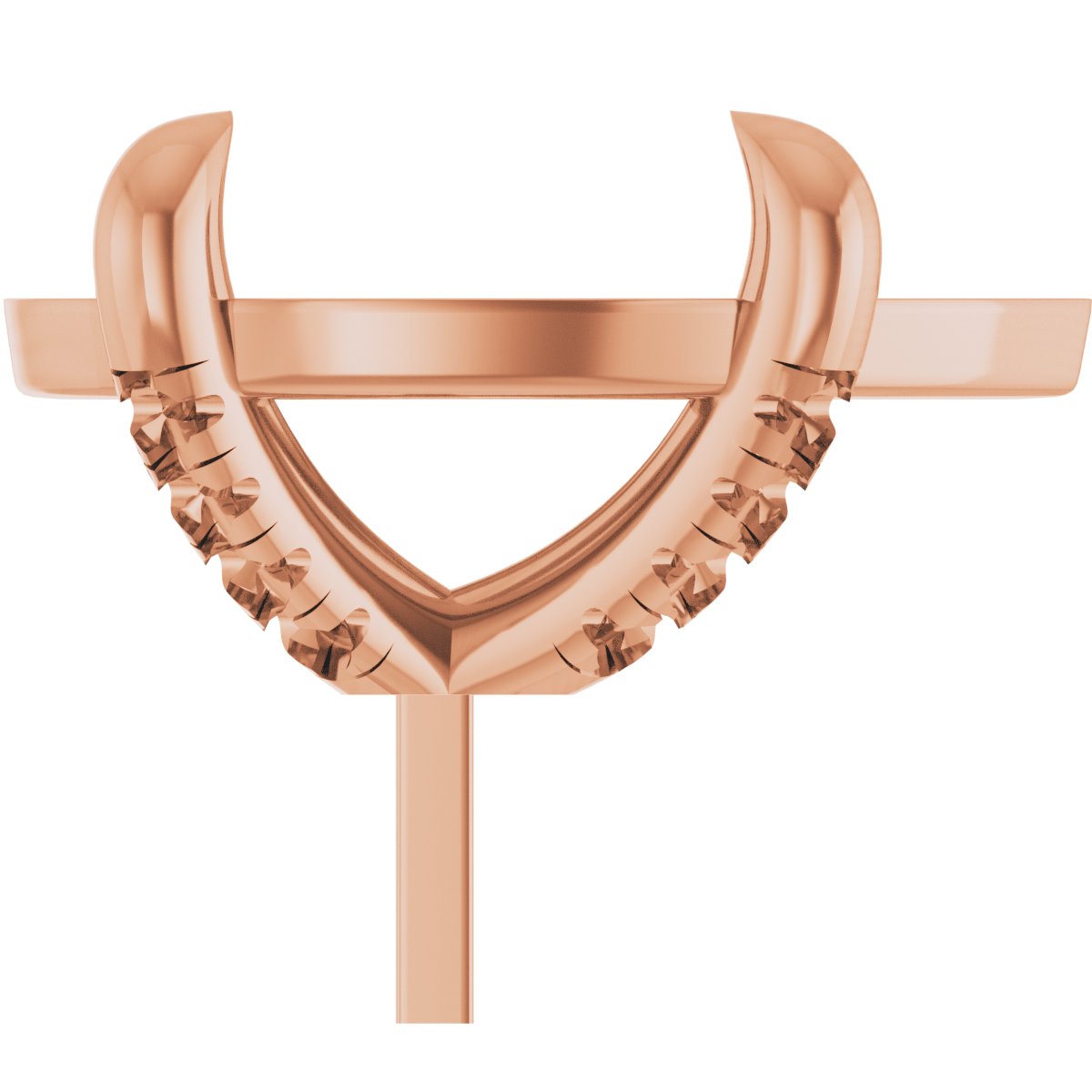 Round 4-Prong Accented Peg Setting