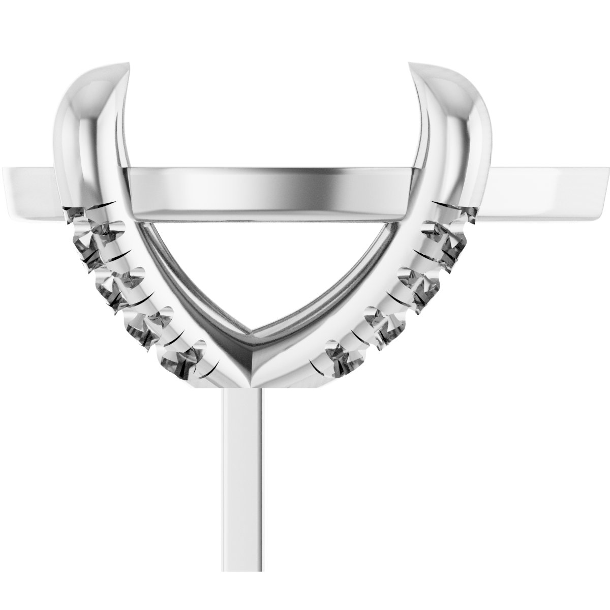 Round 4-Prong Accented Peg Setting
