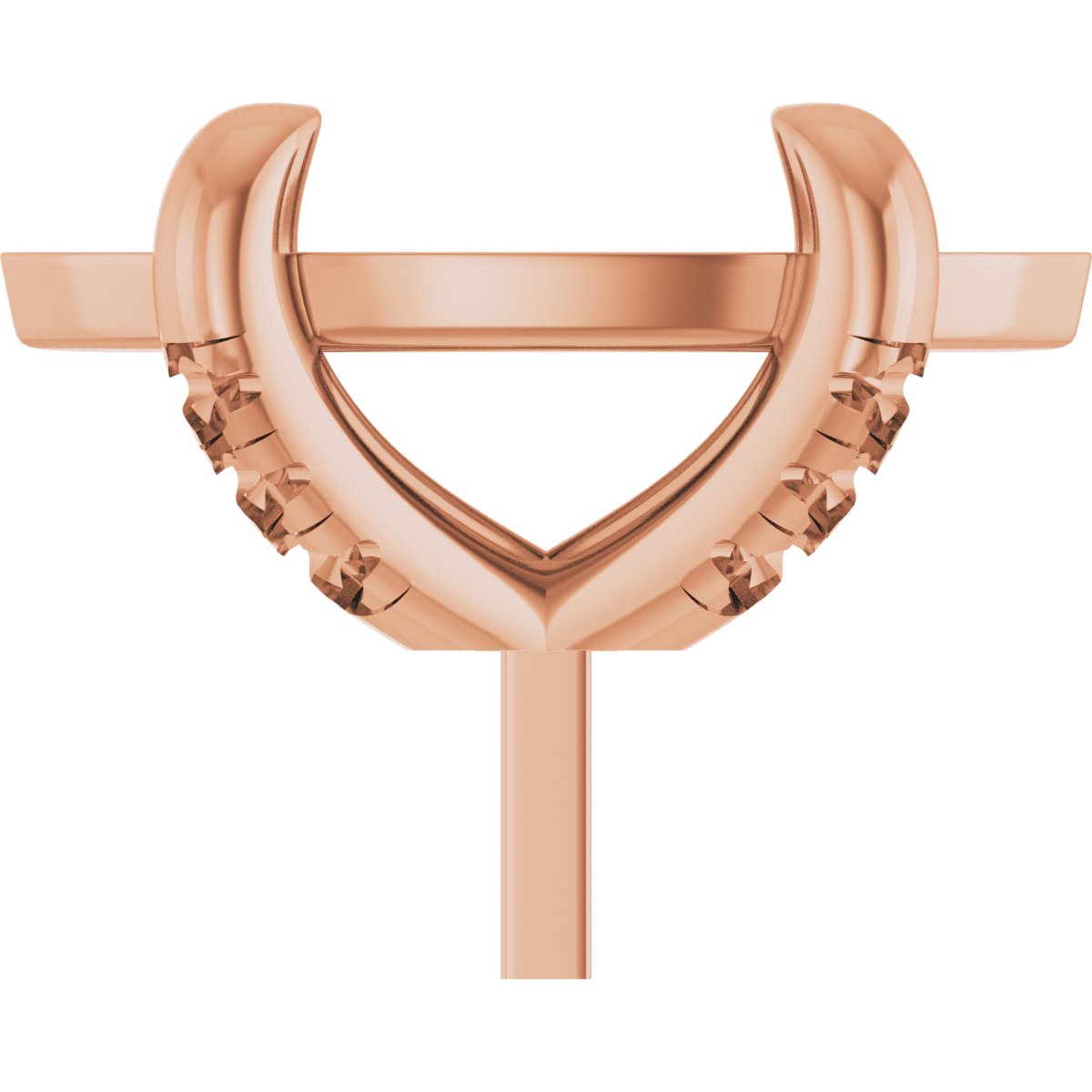 Round 4-Prong Accented Peg Setting
