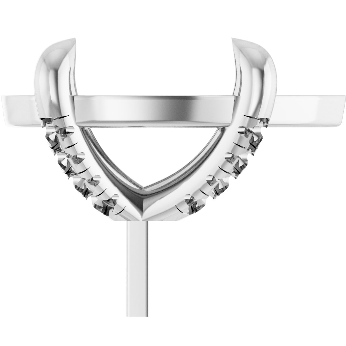 Round 4-Prong Accented Peg Setting