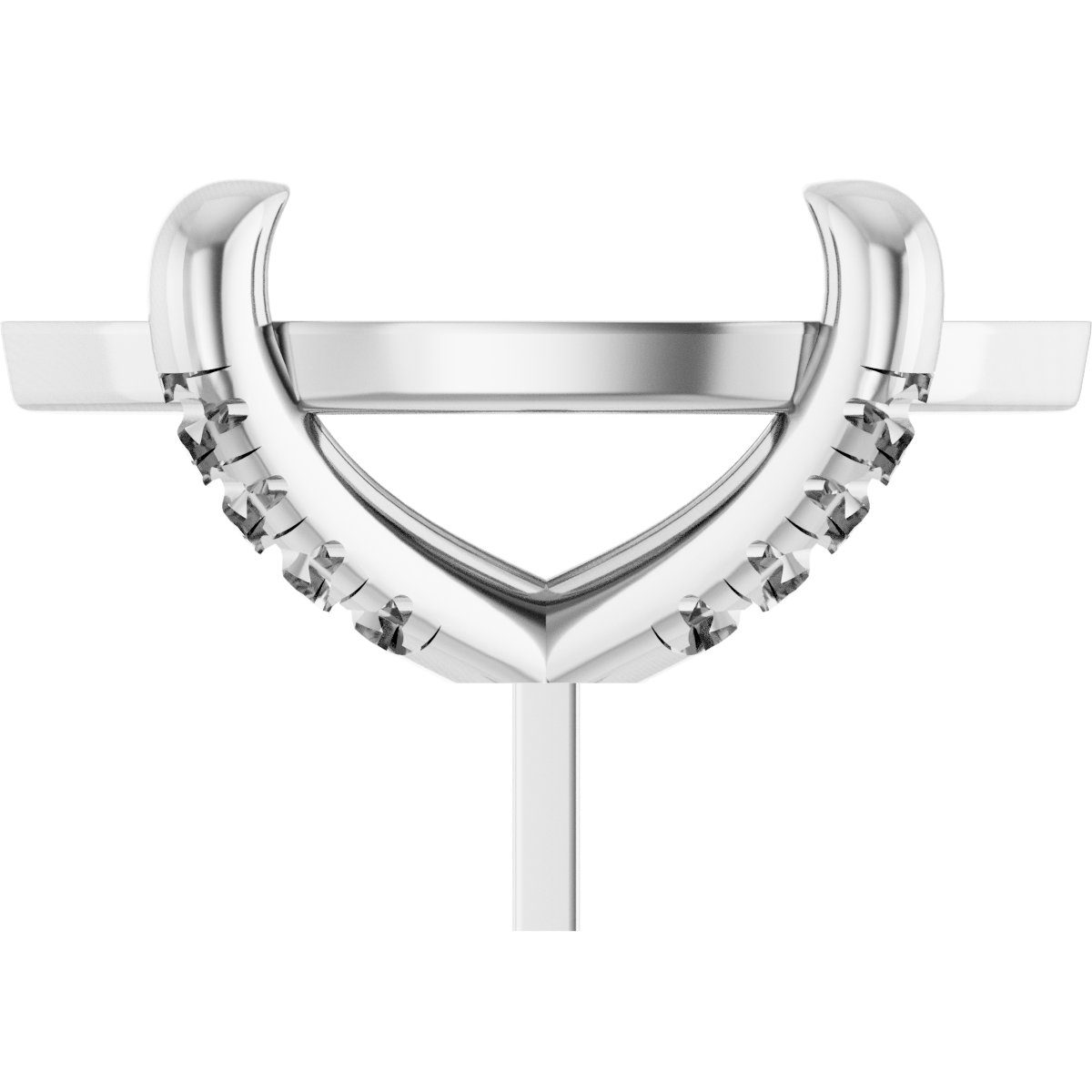 Round 4-Prong Accented Peg Setting