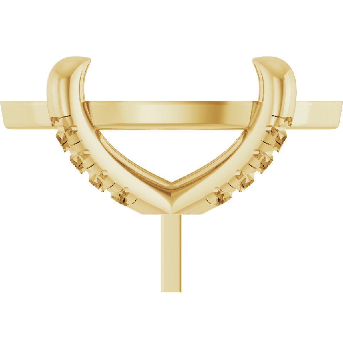 Round 4-Prong Accented Peg Setting
