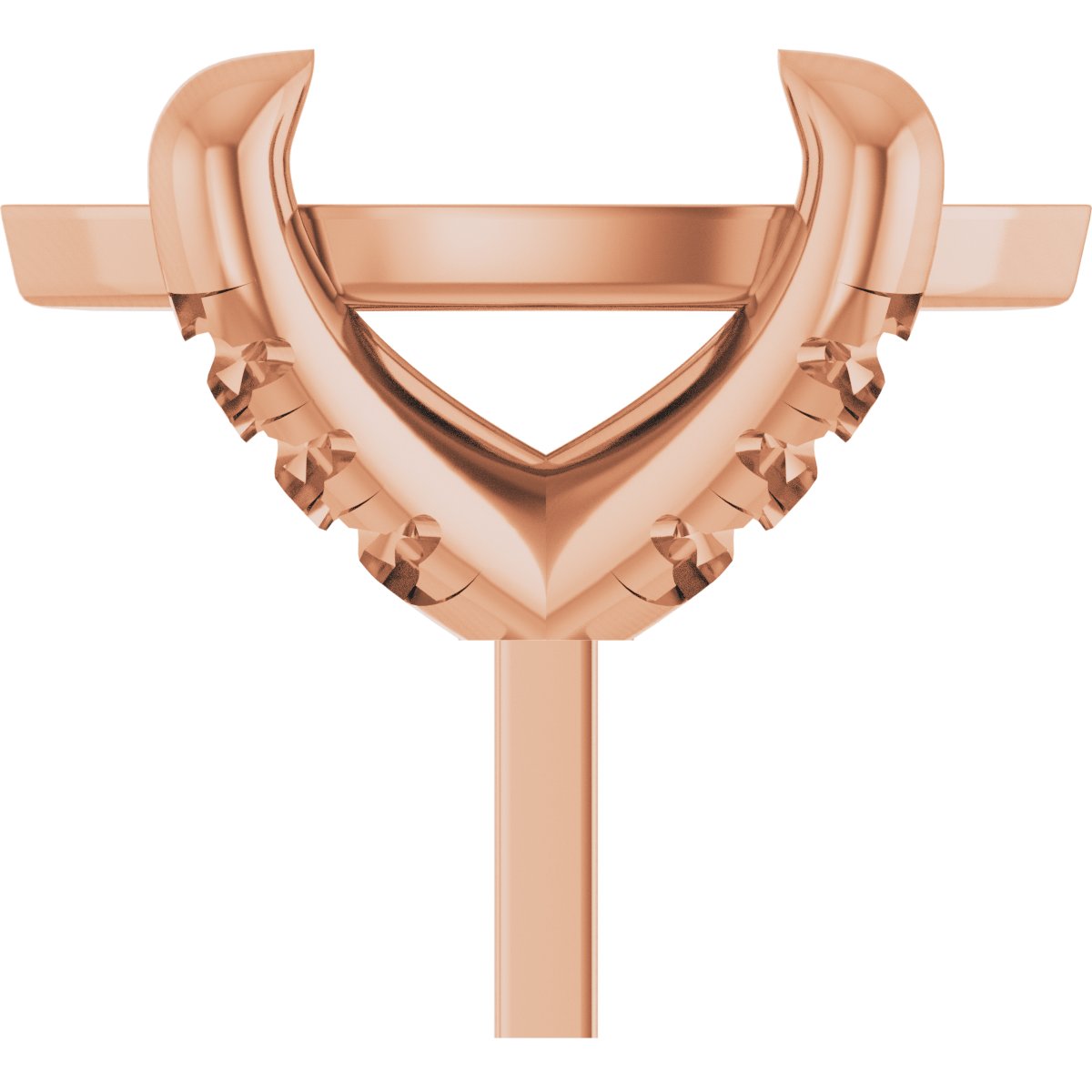 Round 4-Prong Accented Peg Setting