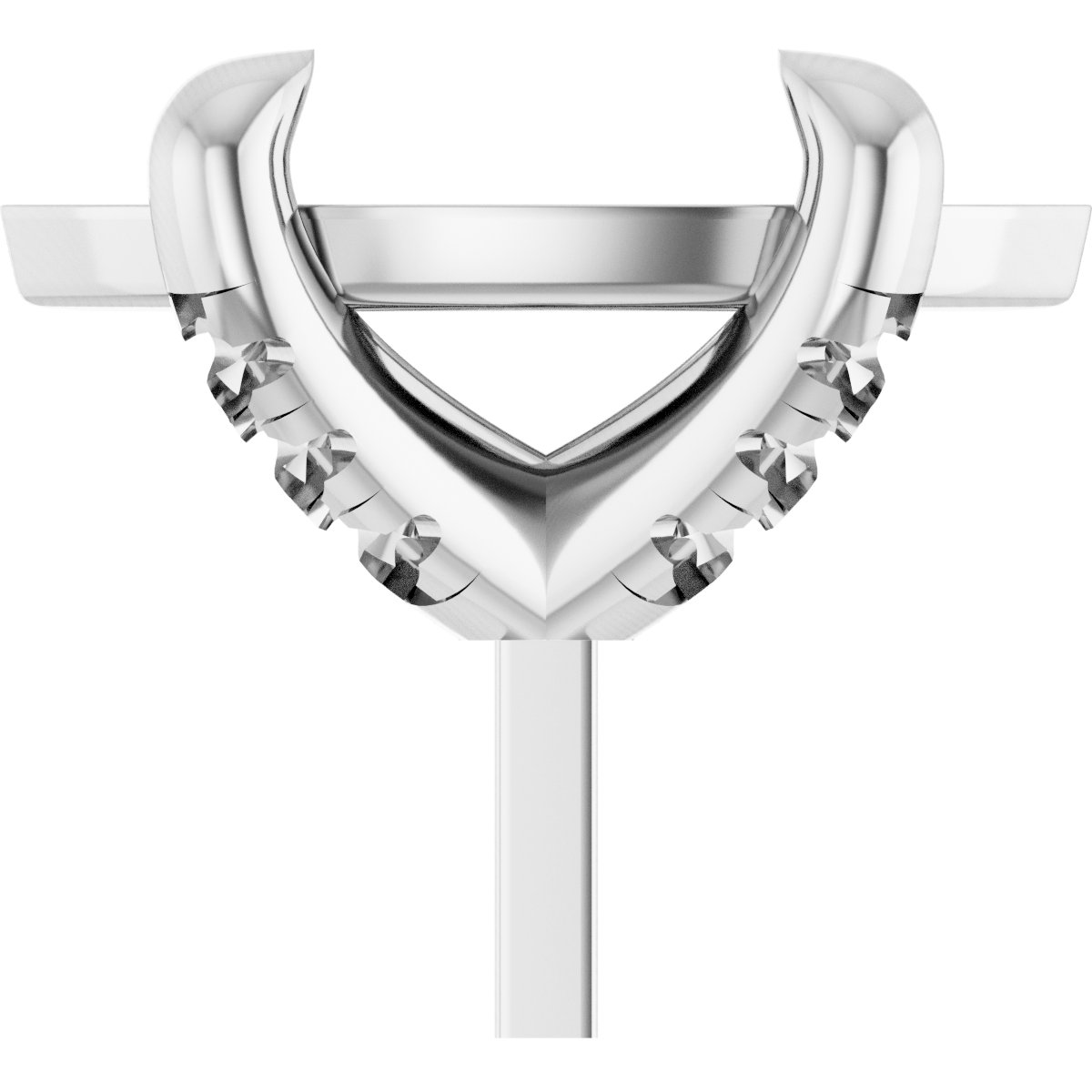 Round 4-Prong Accented Peg Setting