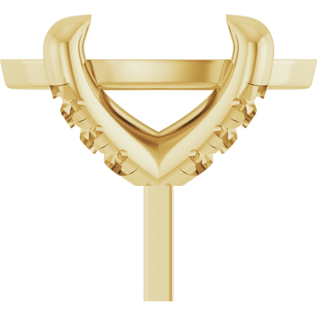 Round 4-Prong Accented Peg Setting