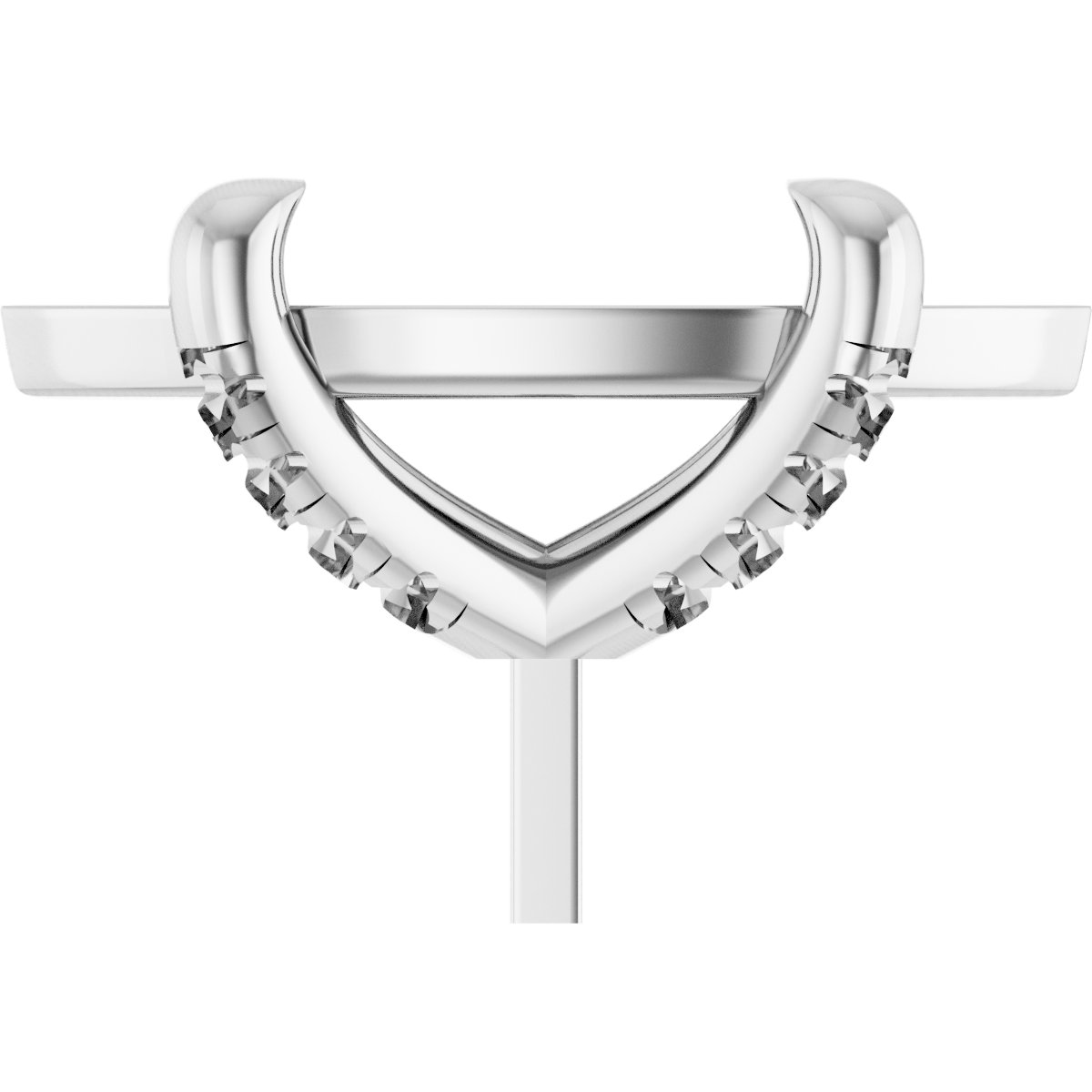 Round 4-Prong Accented Peg Setting