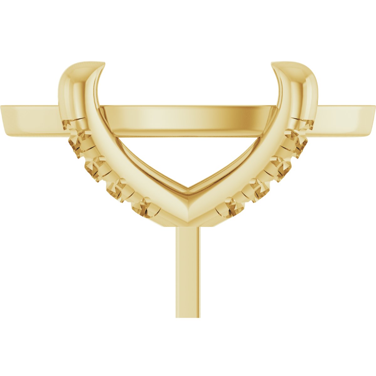 Round 4-Prong Accented Peg Setting