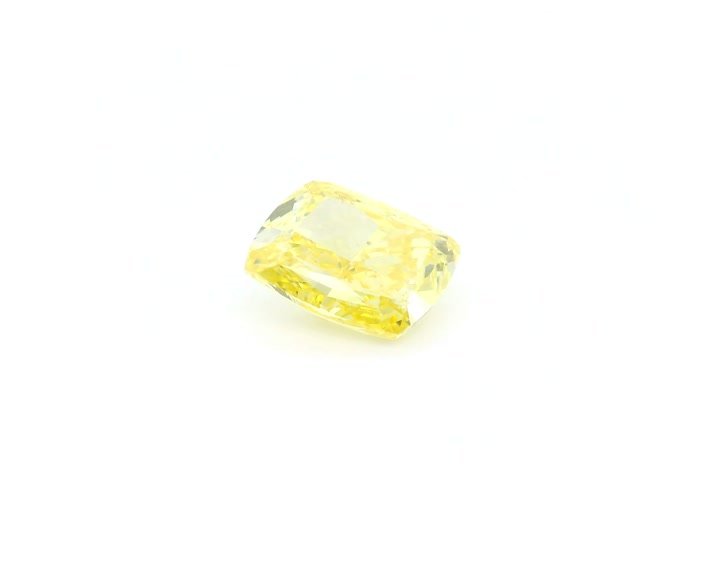 ELONGATED CUSHION 1.56ct Fancy Vivid Yellow VVS2