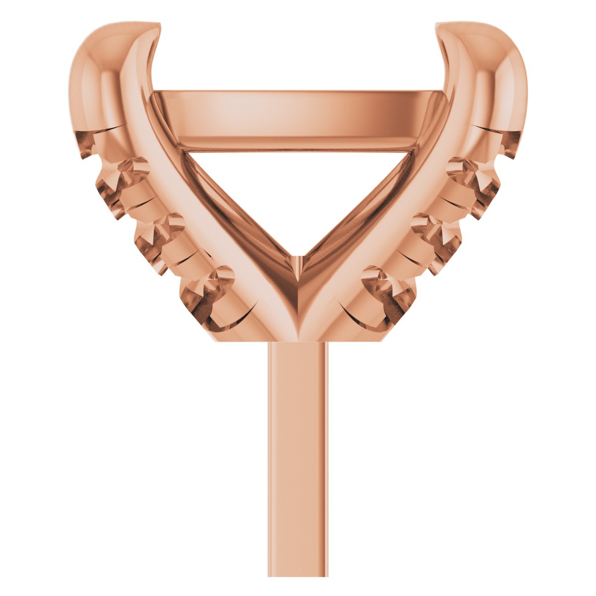 Round 4-Prong Accented Peg Setting