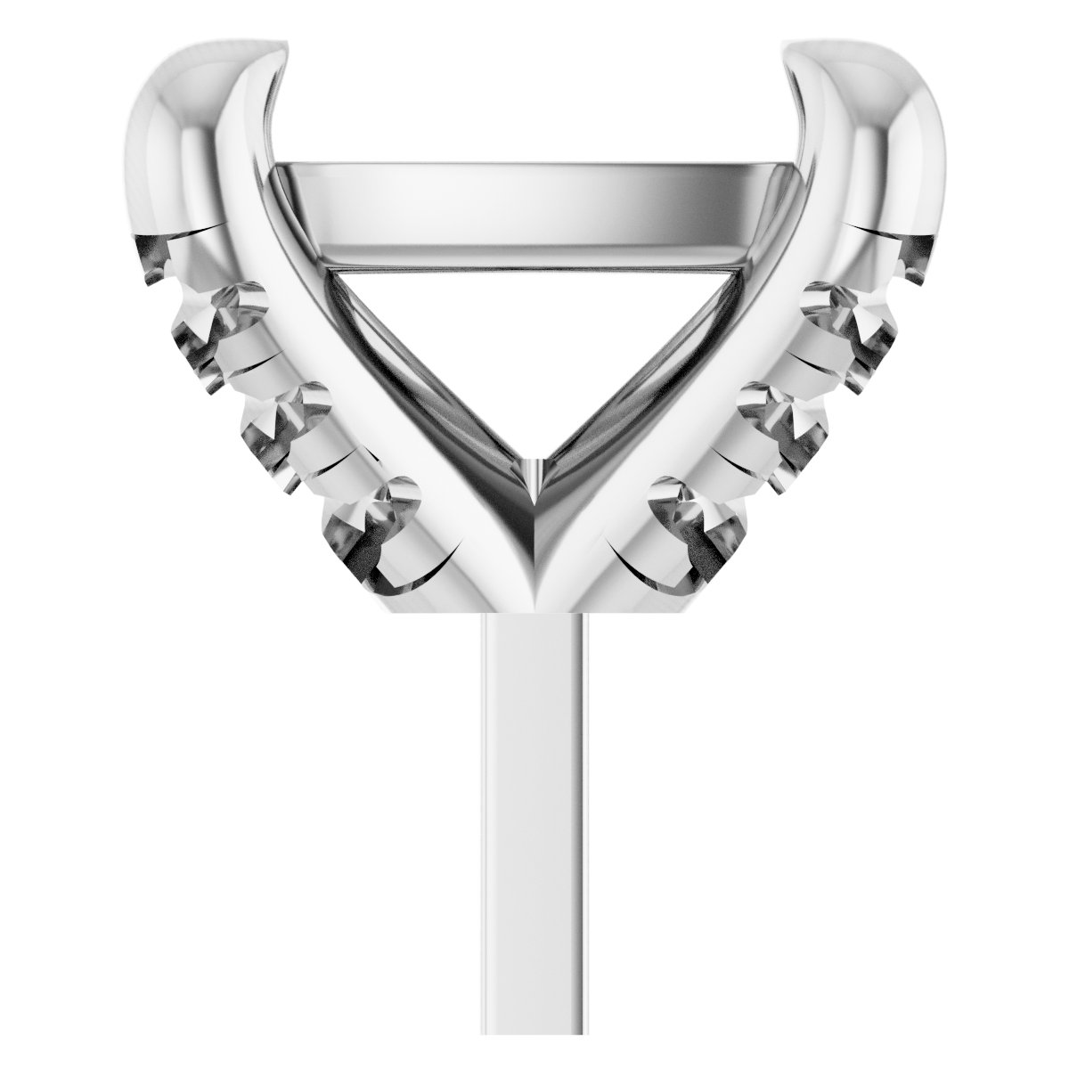 Round 4-Prong Accented Peg Setting