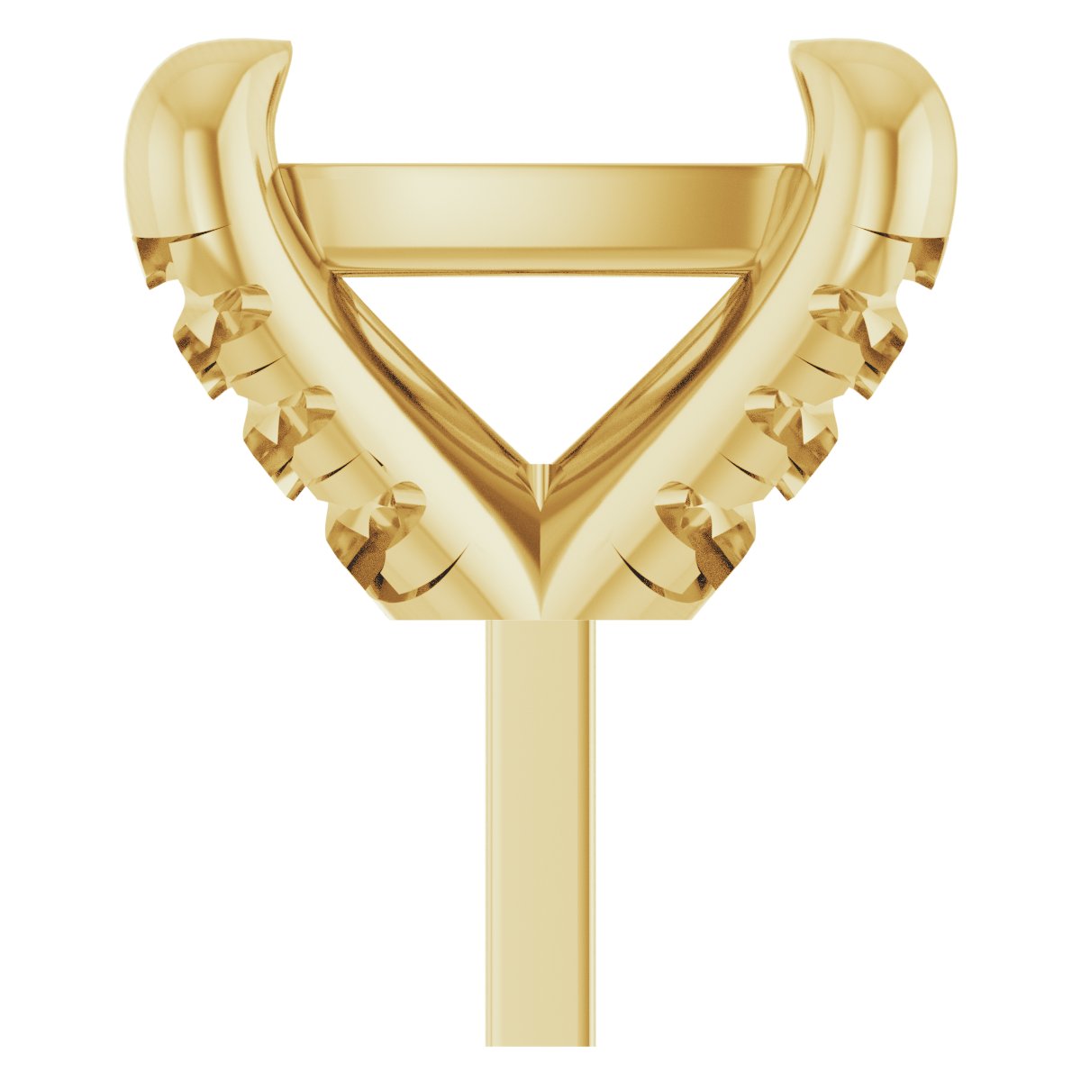 Round 4-Prong Accented Peg Setting