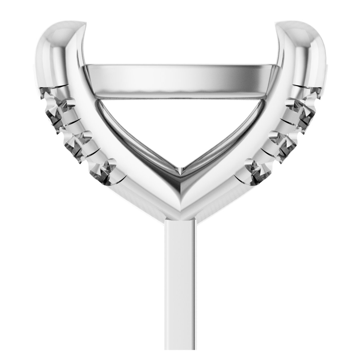 Round 4-Prong Accented Peg Setting