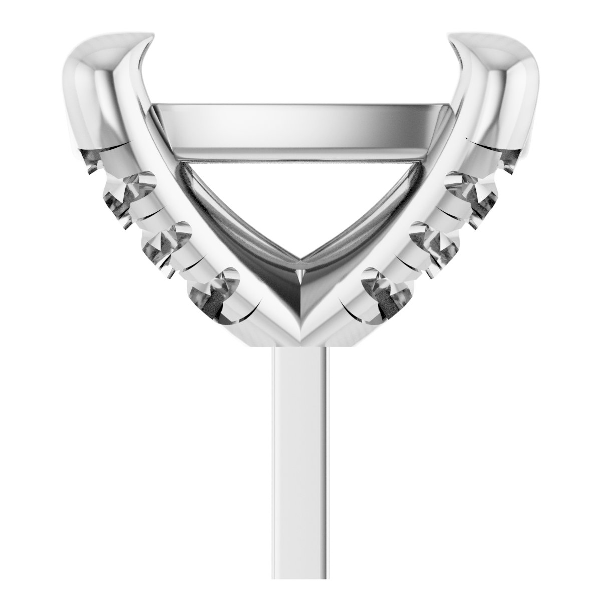 Round 4-Prong Accented Peg Setting