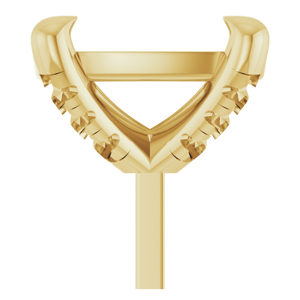 Round 4-Prong Accented Peg Setting