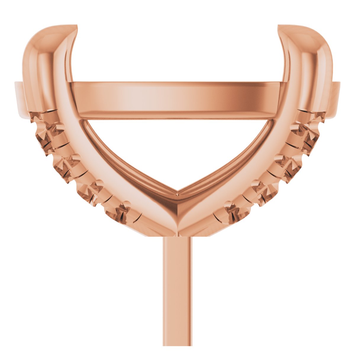 Round 4-Prong Accented Peg Setting