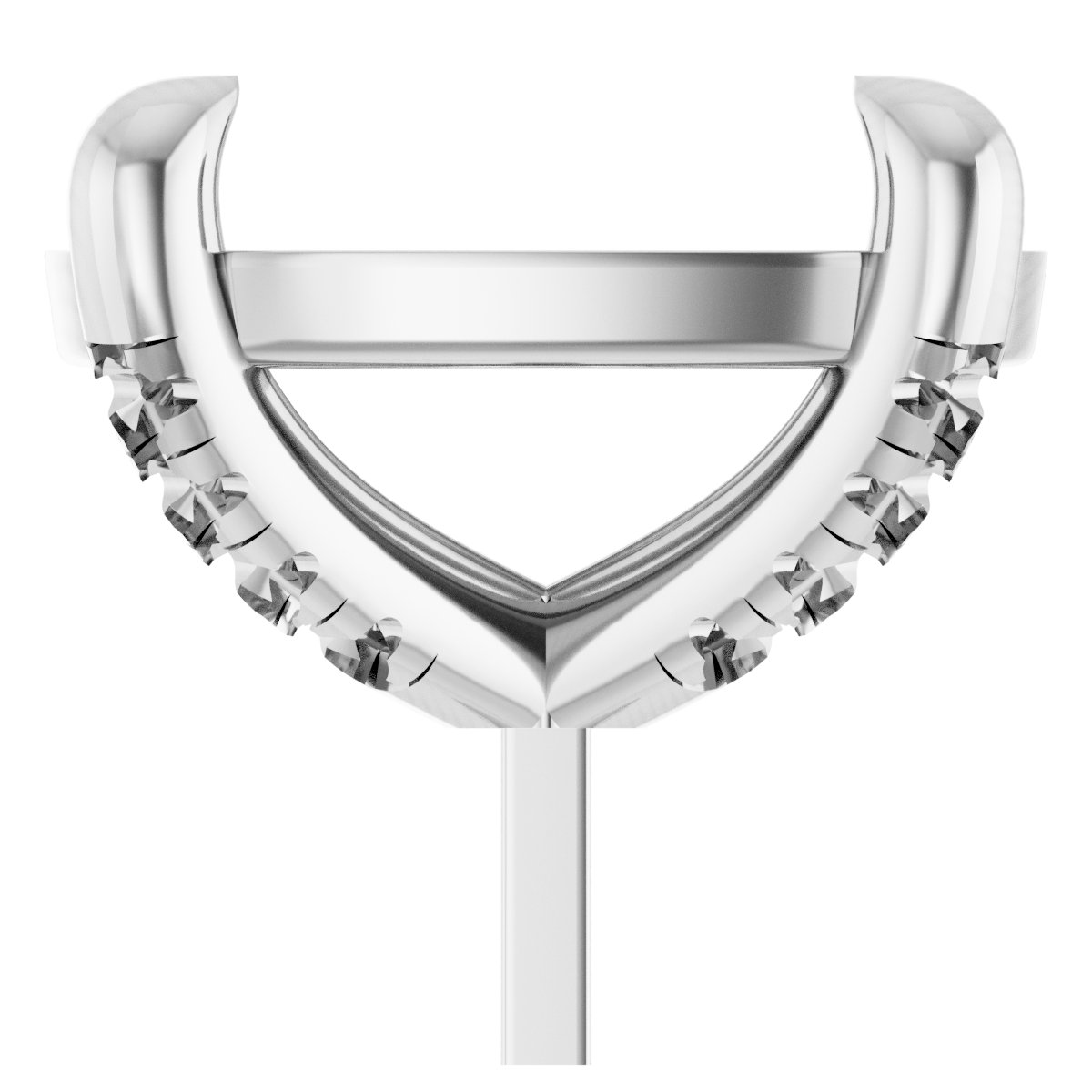 Round 4-Prong Accented Peg Setting
