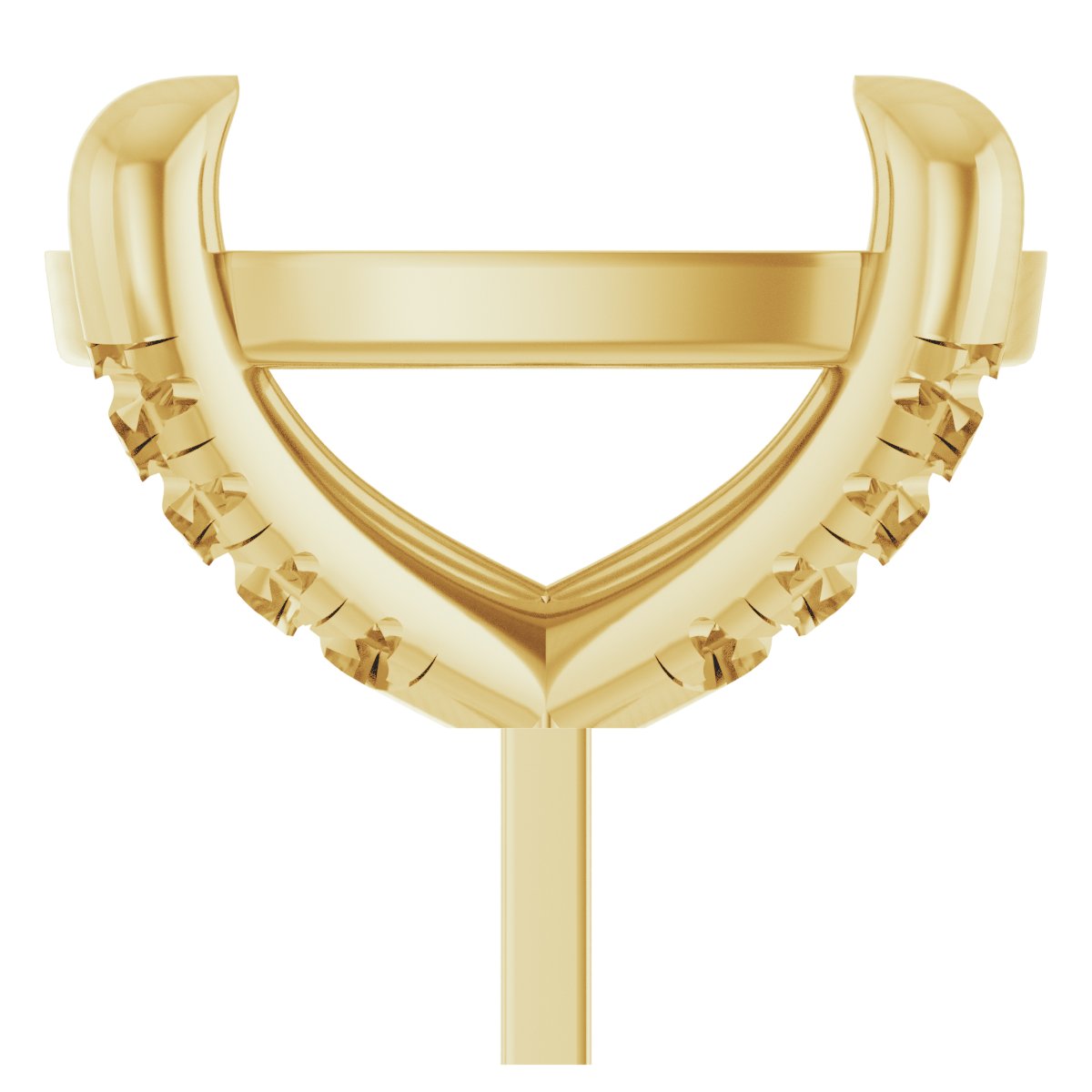 Round 4-Prong Accented Peg Setting