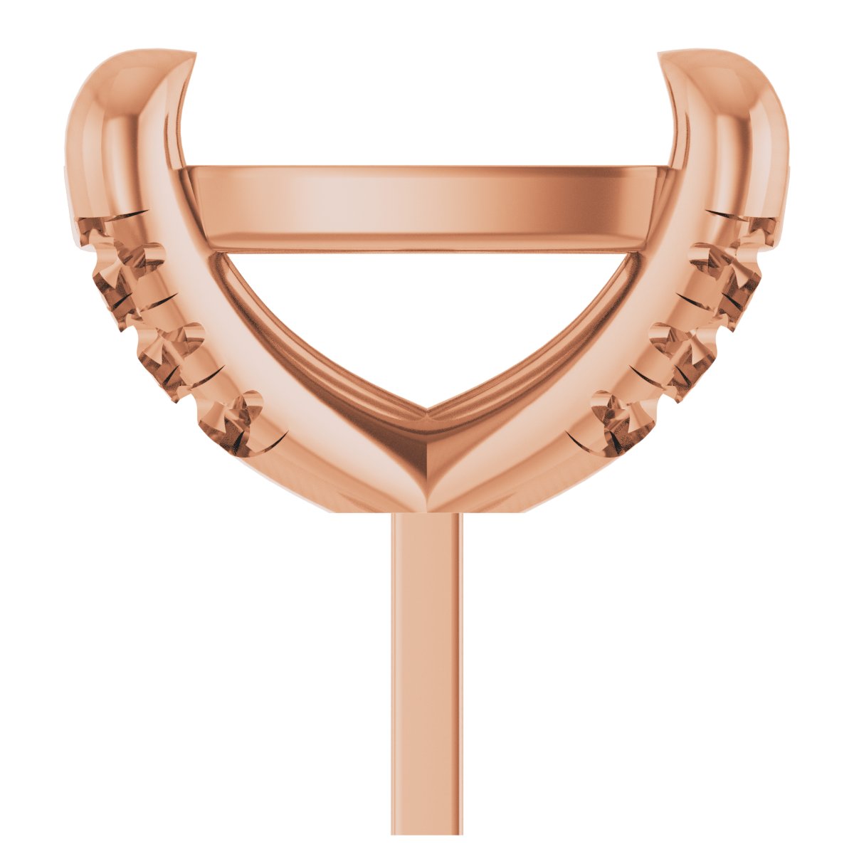 Round 4-Prong Accented Peg Setting