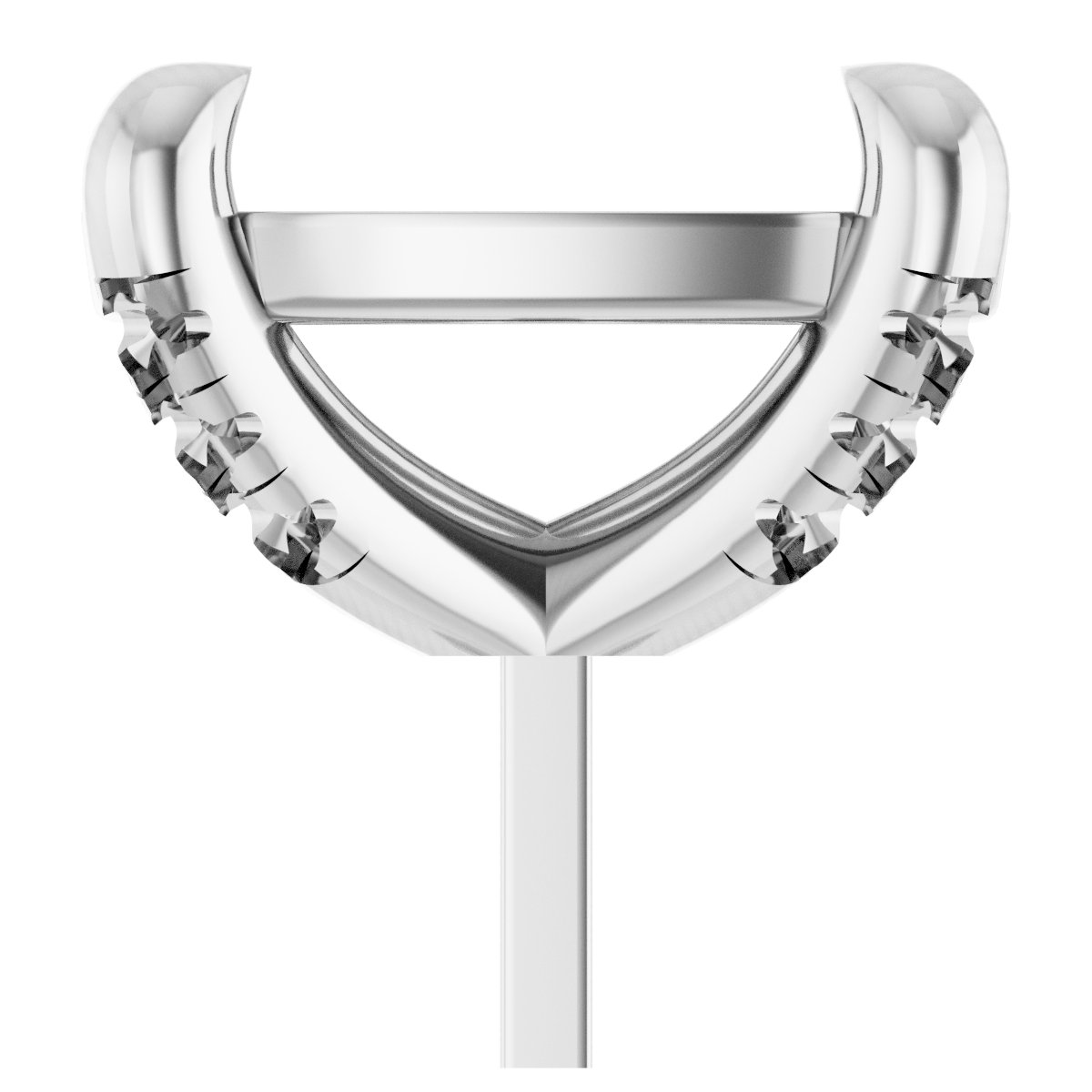 Round 4-Prong Accented Peg Setting