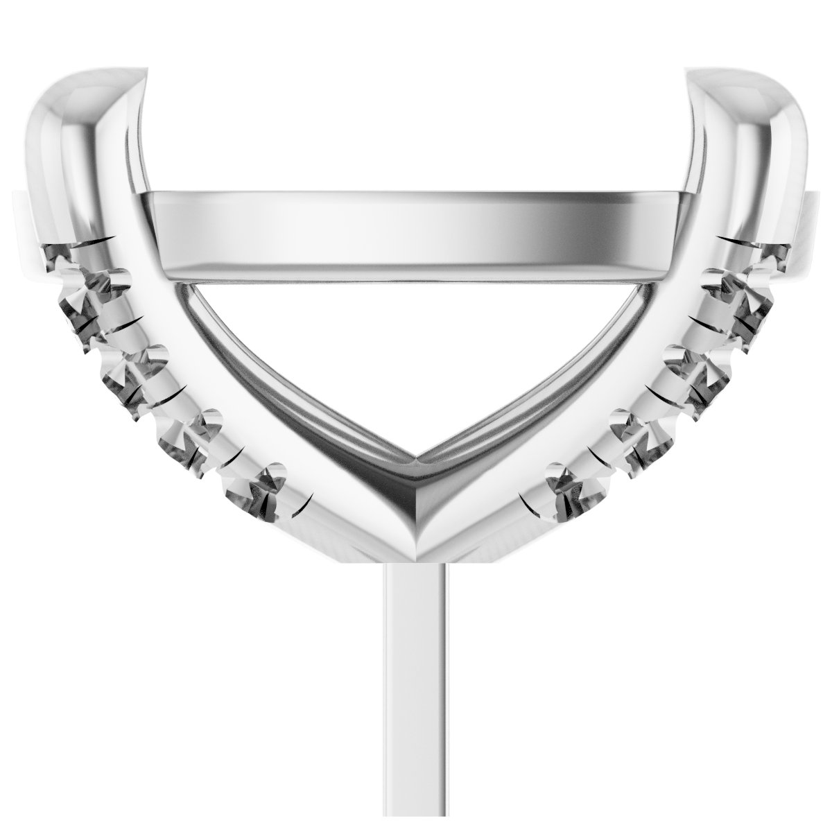 Round 4-Prong Accented Peg Setting
