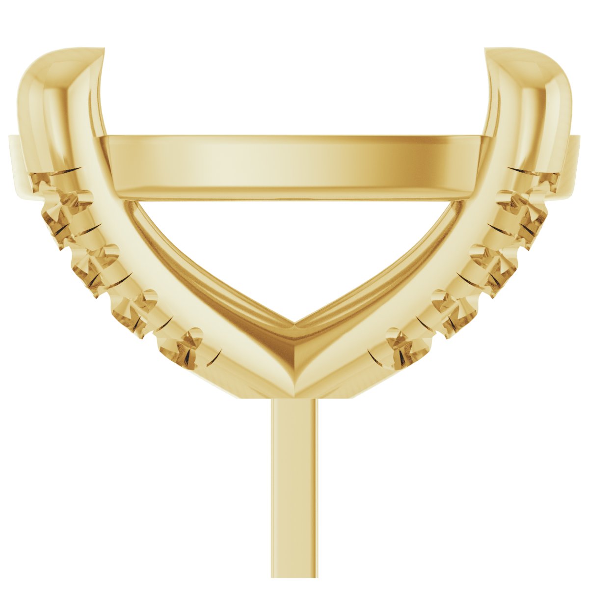 Round 4-Prong Accented Peg Setting