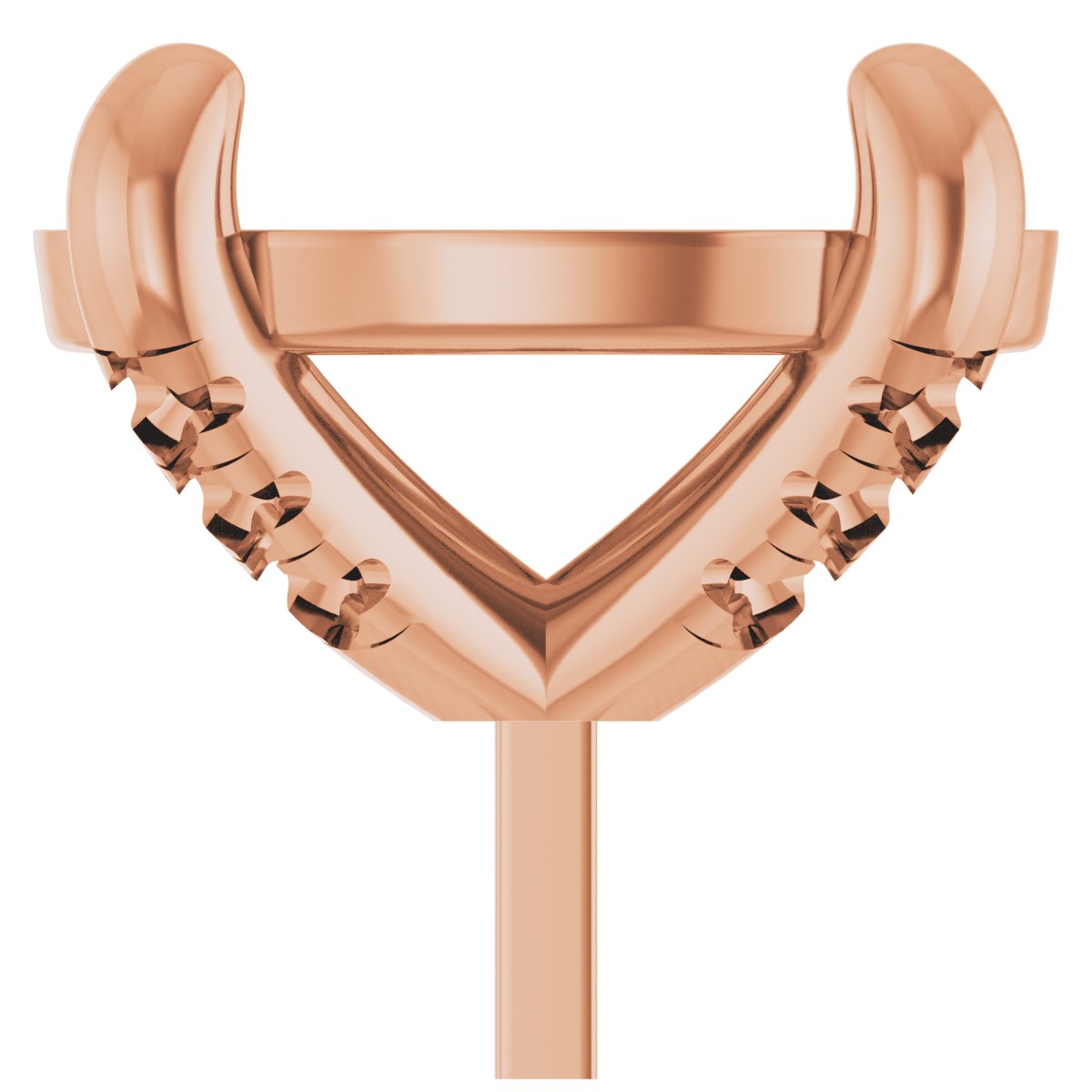 Round 4-Prong Accented Peg Setting