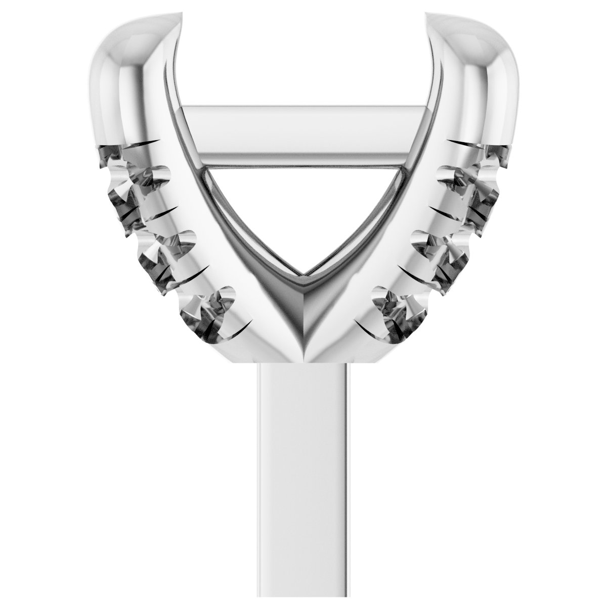 Round 4-Prong Accented Peg Setting