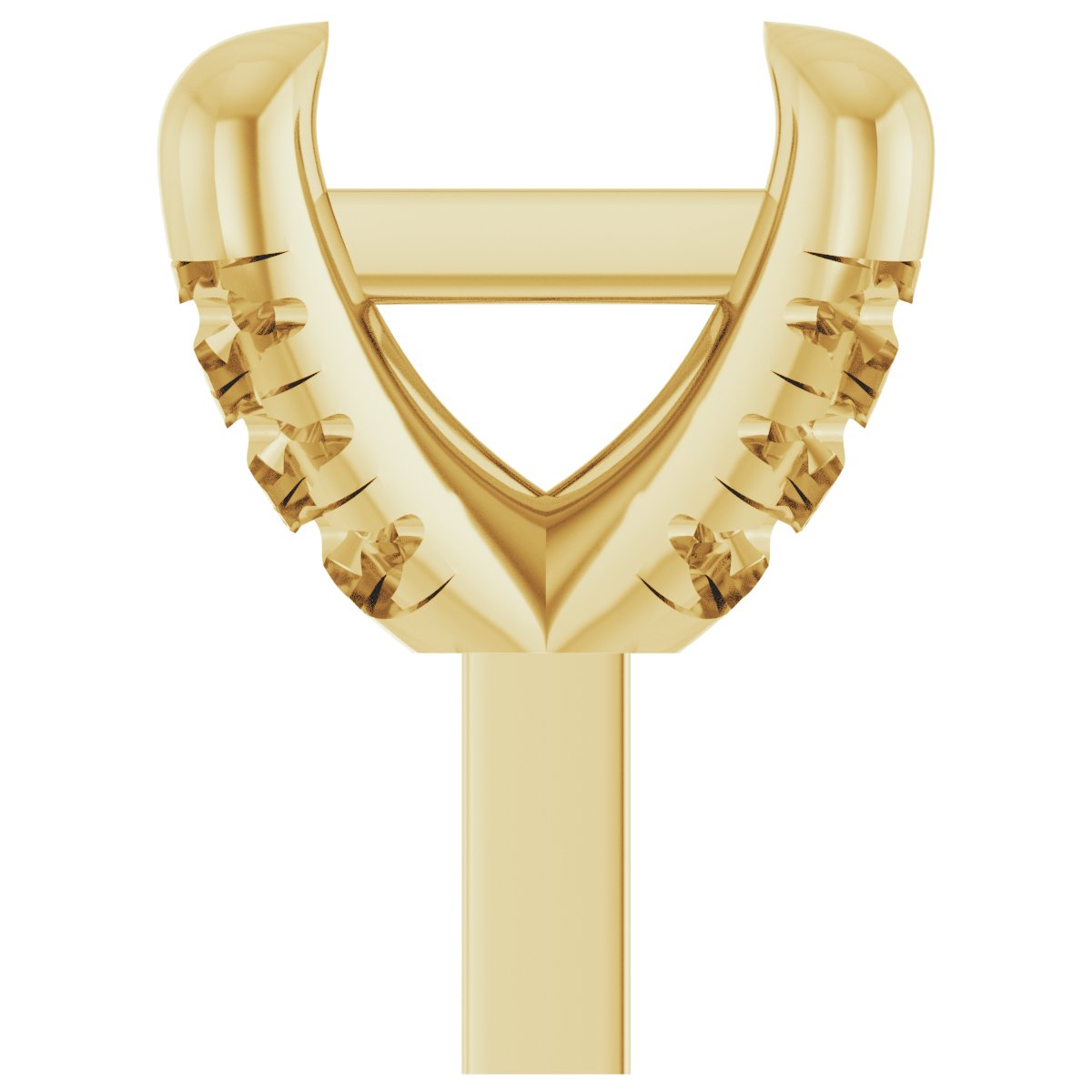 Round 4-Prong Accented Peg Setting