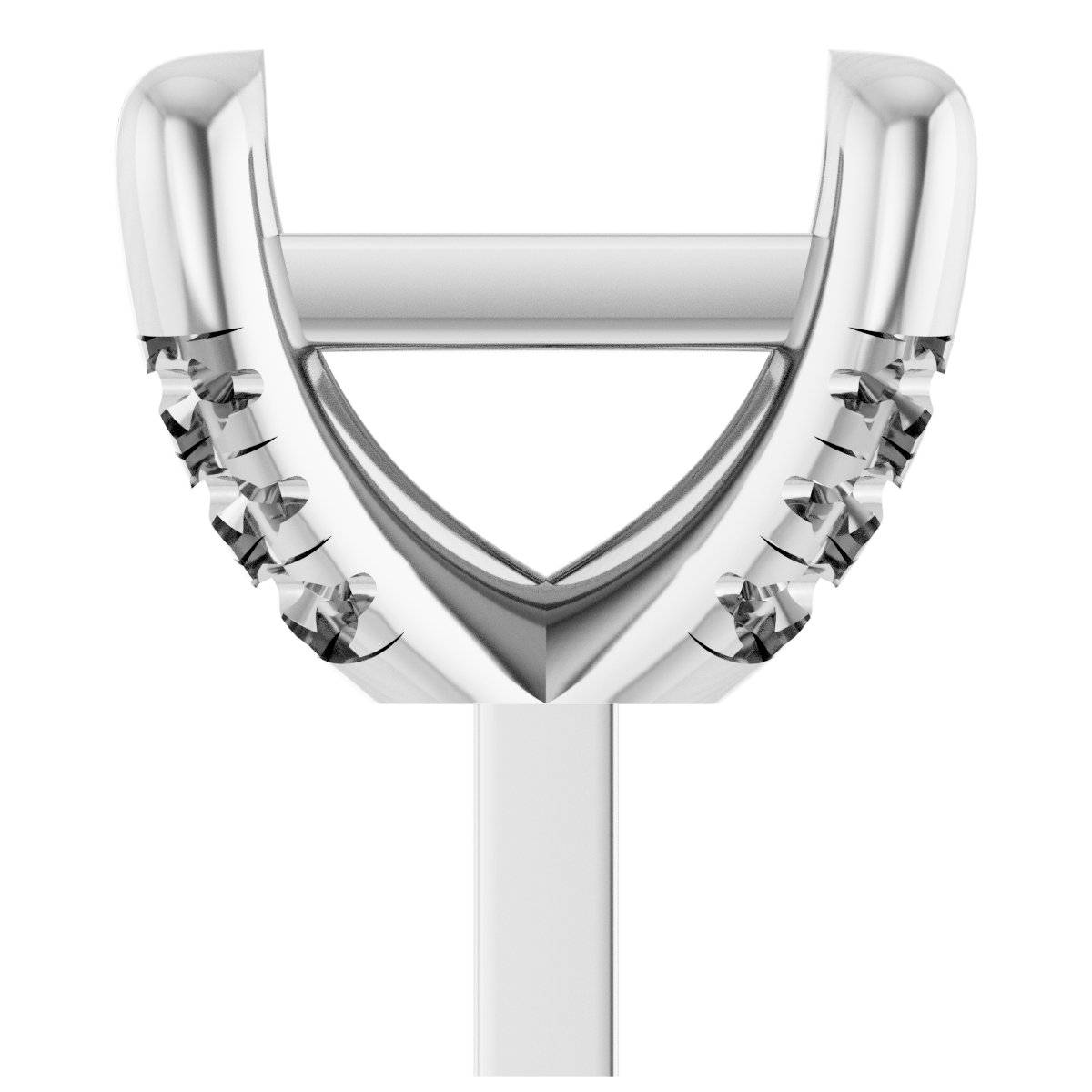 Round 4-Prong Accented Peg Setting