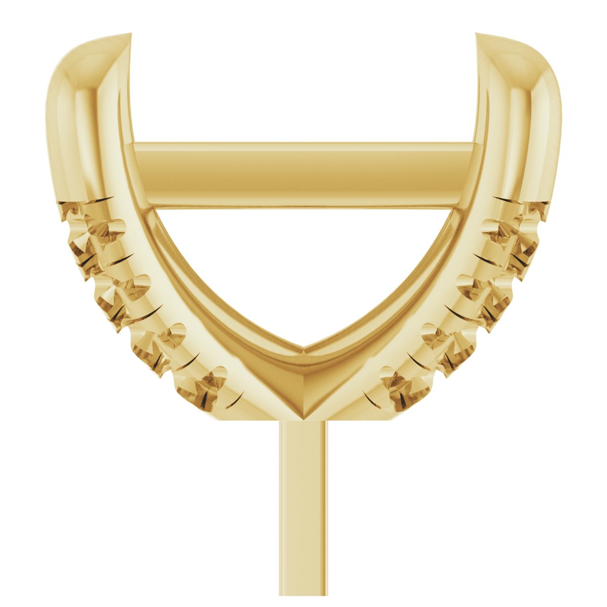 Round 4-Prong Accented Peg Setting