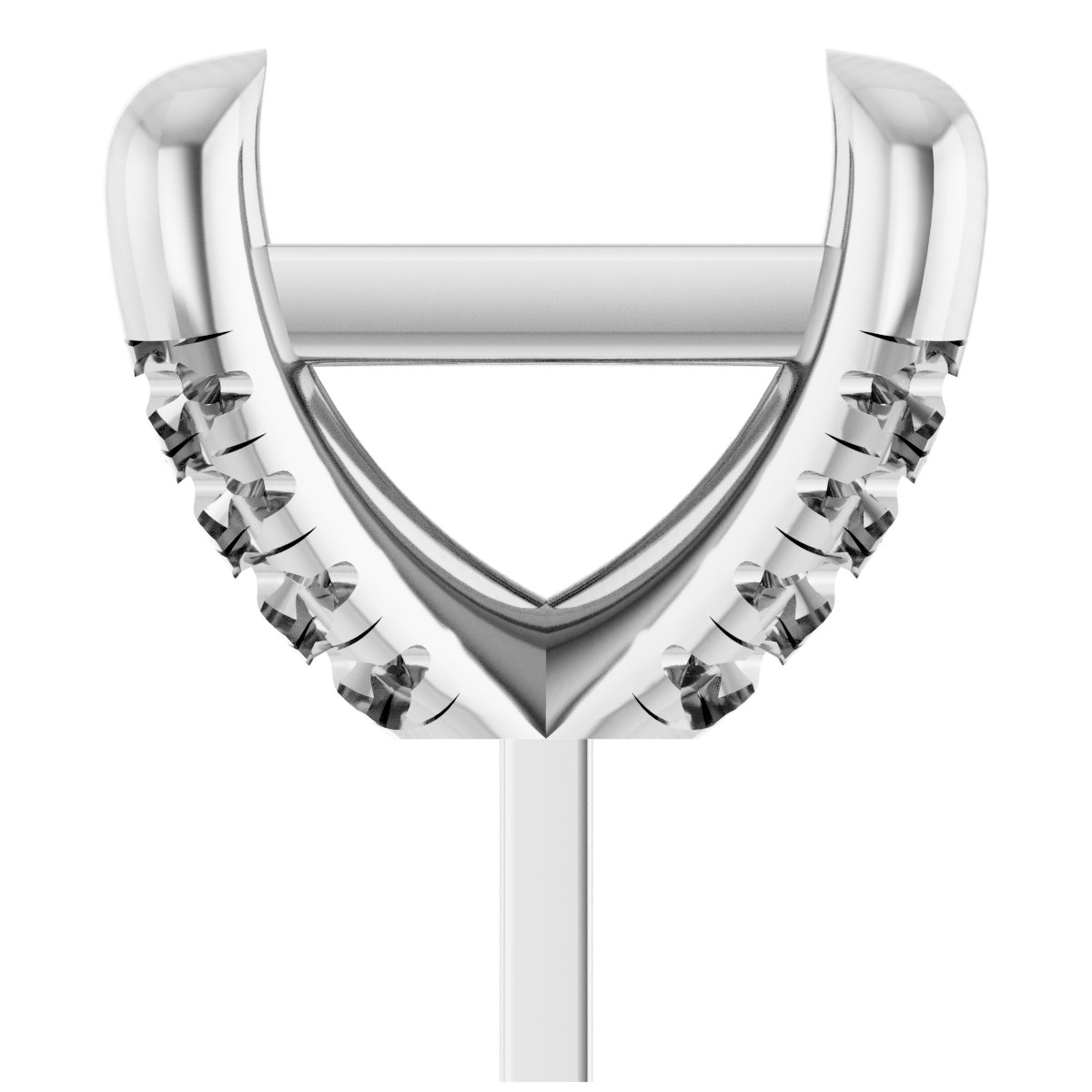 Round 4-Prong Accented Peg Setting