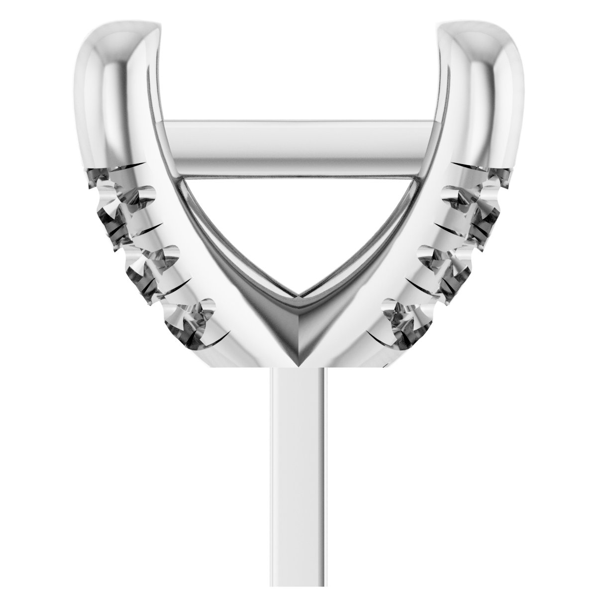 Round 4-Prong Accented Peg Setting