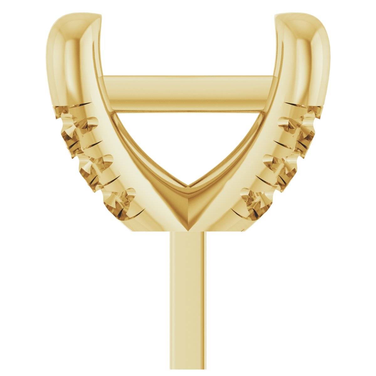 Round 4-Prong Accented Peg Setting