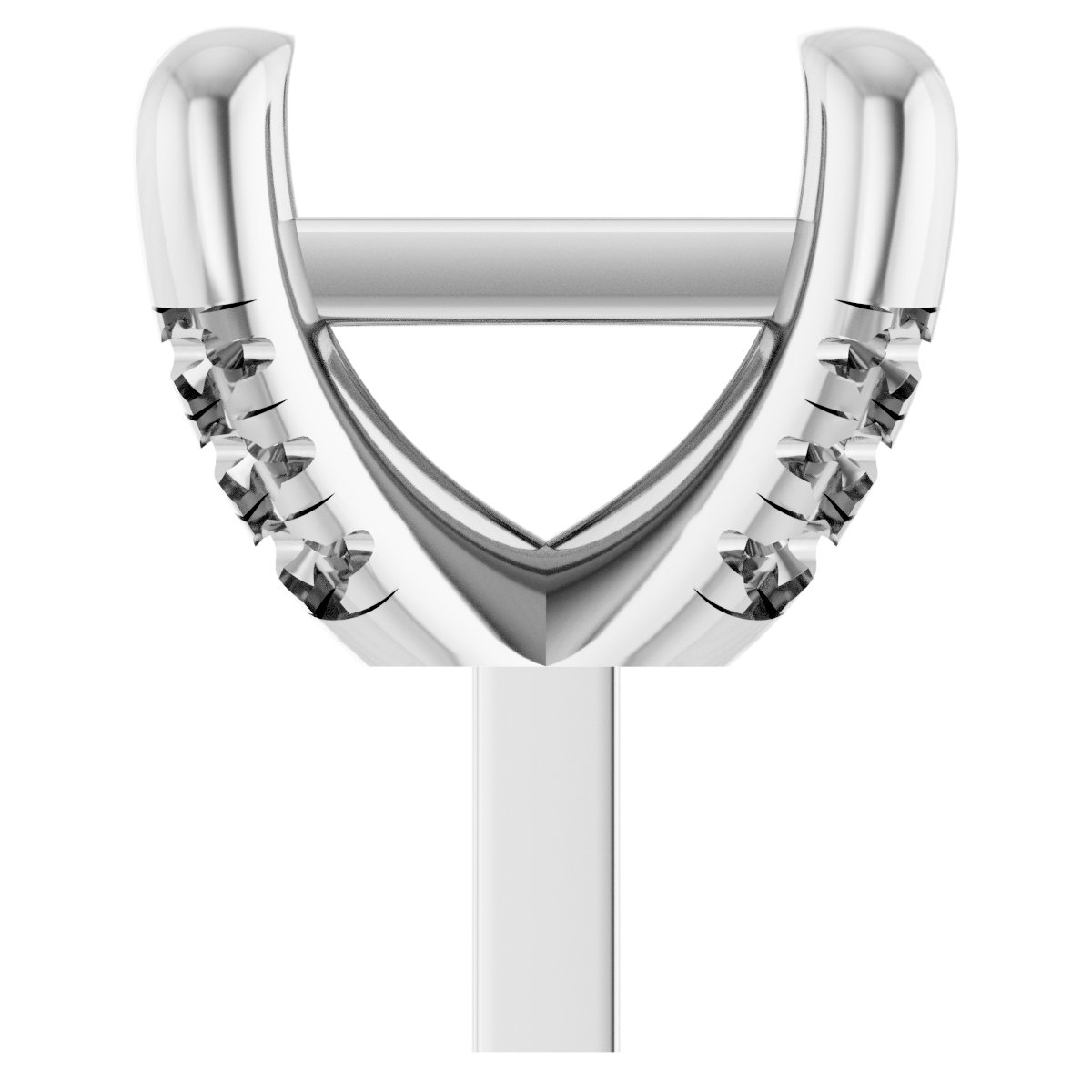 Round 4-Prong Accented Peg Setting