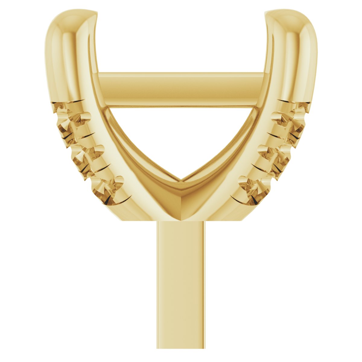 Round 4-Prong Accented Peg Setting