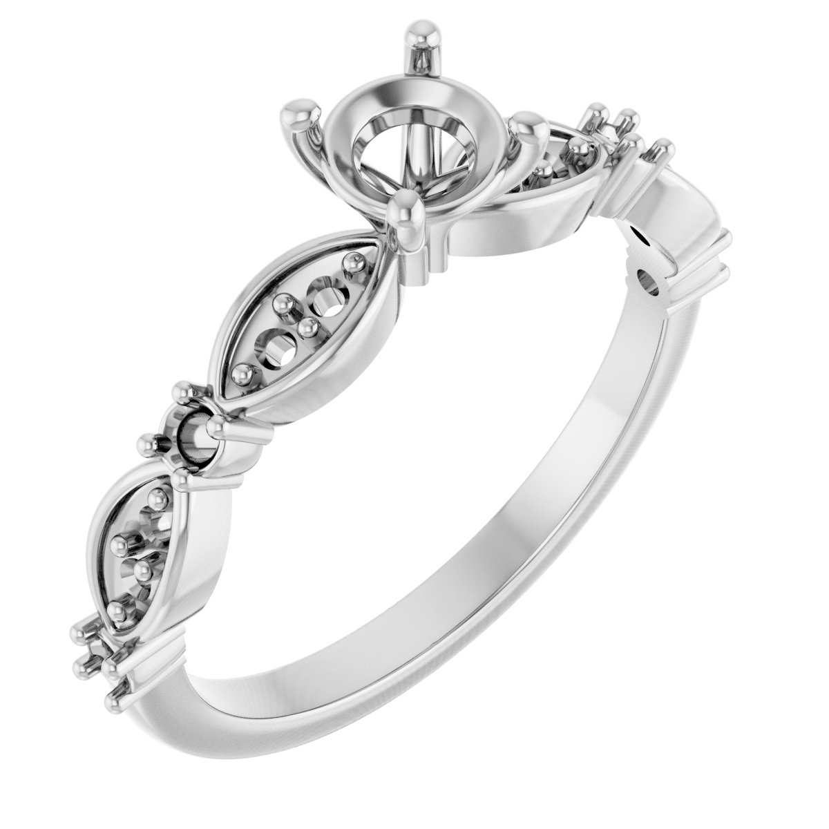 Accented Engagement Ring